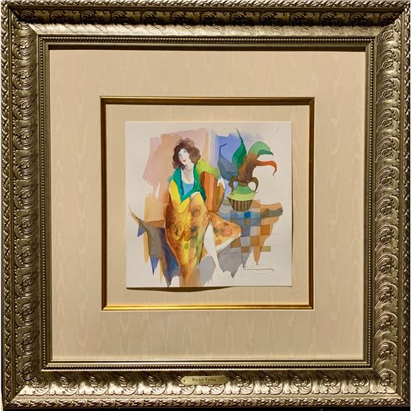 Itzchak Tarkay, Original mixed media, "Untitled"