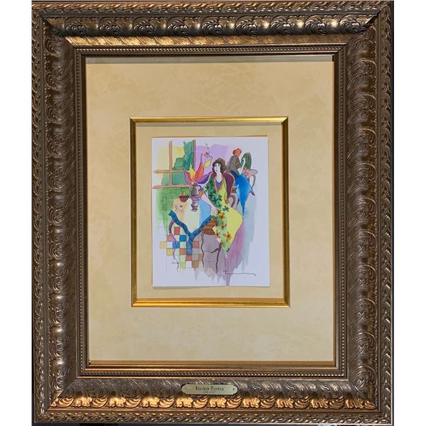 Itzchak Tarkay, Original mixed media, "Untitled"