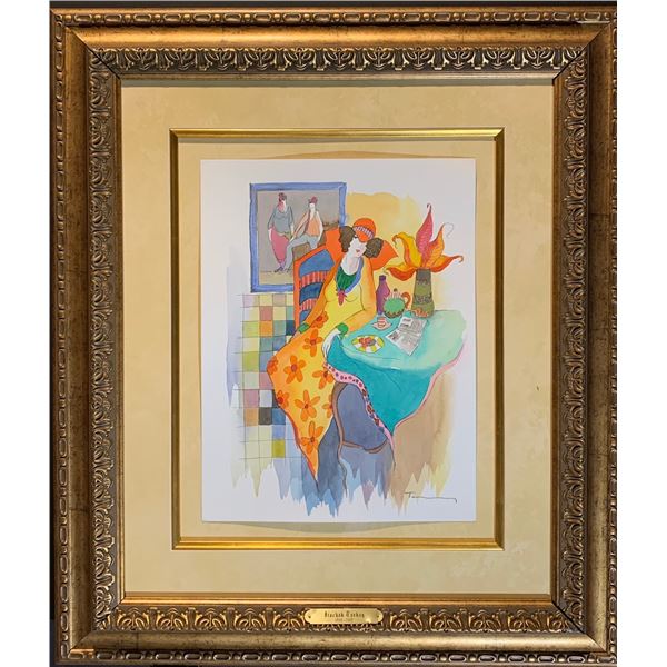 Itzchak Tarkay, Original mixed media, "Untitled"