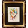 Image 1 : Itzchak Tarkay, Original mixed media, "Tea Time"