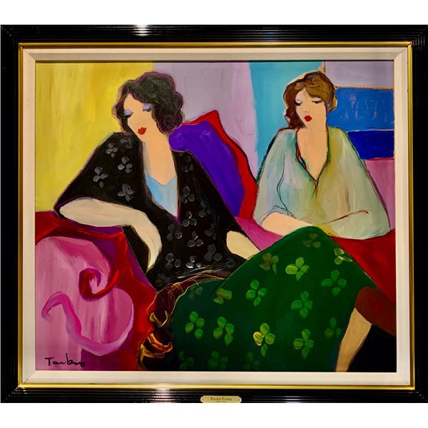 Itzchak Tarkay, Original acrylic on canvas, "Untitled"