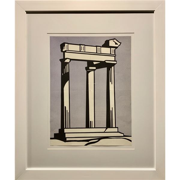 Roy Lichtenstein, "Temple," Mailer lithograph