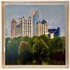 Image 1 : Plaid Columns, Mixed Media on Panel, "Midtown Atlanta"