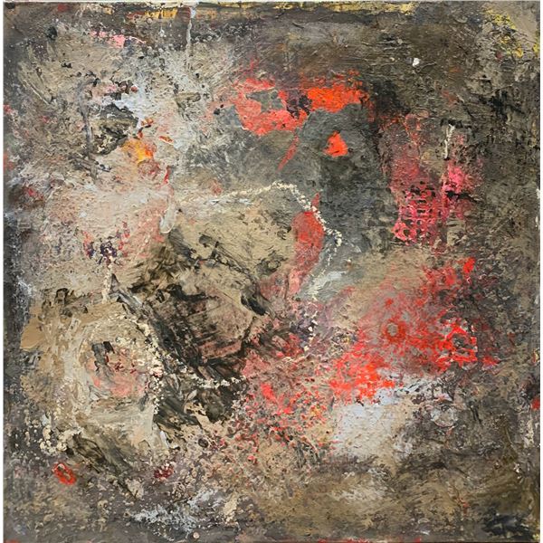 Ellen Deloach, Wax and Oil on Canvas, 24 x 24 in