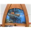Image 10 : METAL SIGNS AND WOODEN BOAT PICTURE