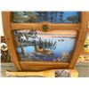 Image 11 : METAL SIGNS AND WOODEN BOAT PICTURE