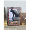 Image 3 : METAL SIGNS AND WOODEN BOAT PICTURE