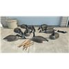 Image 1 : A GAGGLE OF GEESE DECOYS