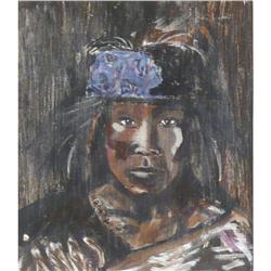 Marie Heffner, Oil on Board