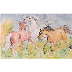 Ila McAfee, Watercolor/Pen