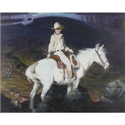 Jie Wei Zhou, Oil on Canvas