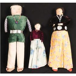 3 Native Dolls