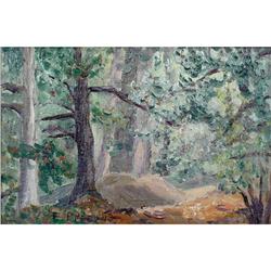 E. Papsono, Oil on Board