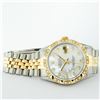 Image 4 : Rolex Mens 2 Tone Lugs MOP Diamond Pyramid Diamond 36MM Datejust