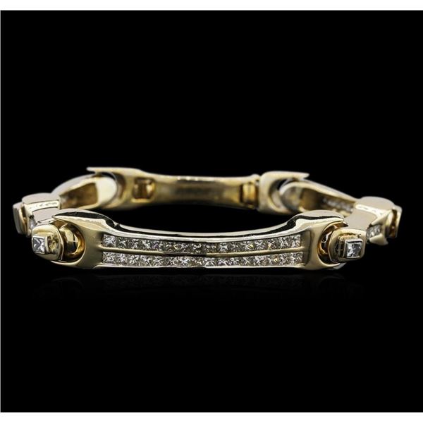 14KT Yellow Gold 6.08 ctw Diamond Bracelet