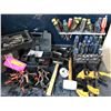 Image 3 : Table top of assorted hand tools - tools box with/contents/screwdrivers/clamps/etc...