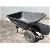 Image 1 : Landscapers select 2 wheel heavy duty black wheelbarrow