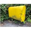 Image 1 : Large yellow liquid storage tank on stand (contents unknown)