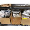 Image 1 : 3 boxes of assorted aluminum cooking/baking/tart pans/pie pans/loaf pans