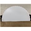 Image 2 : Group of 3 boxes full of new plastic twin-wall corrugated 10" round scalloped dessert/cake display s
