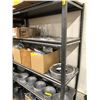 Image 1 : Approx. 6' x 4' grey black speckled metal shelving storage unit