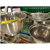 Image 2 : Shelf lot of assorted cooking items - strainer/ stainless mixing bowls/ cheese grater/ 6 small 3pc s