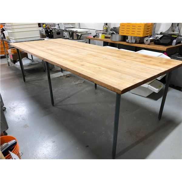 10'x4' Butcher block prep table