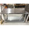 Image 1 : Stainless steel 5'x2 1/2' prep table