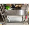 Image 2 : Stainless steel 5'x2 1/2' prep table