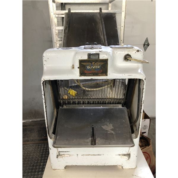 Oliver machine company Grand Rapids Michigan vintage commercial bread slicer