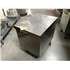 Image 1 : Stainless steel rolling dry ingredients storage bin