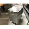 Image 1 : Stainless steel rolling dry ingredients storage bin