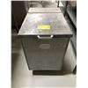Image 2 : Stainless steel rolling dry ingredients storage bin