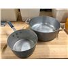 Image 1 : Large aluminum two handled pot & aluminum cool handle pot