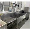 Image 1 : Approx. 10'x2' commercial stainless steel double sink w/faucet & dishwasher sprayer