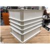 Image 1 : Group of 6 white dough bins
