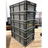 Image 1 : Group of 5 grey plastic dough bin