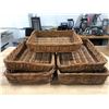 Image 1 : Group of 5 wicker product display baskets
