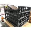 Image 2 : Group of 4 black commercial bread crates & 5 serving trays