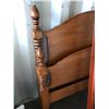 Image 2 : Vila's solid maple double size bedframe - headboard/ footboard & railings