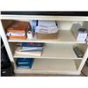 Image 2 : Four drawer grey metal filing cabinet & approx. 2ft x 3ft white wooden bookshelf unit