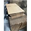 Image 1 : Large stack corrugated cardboard boxes - sizes 12" x 9" x 3" & 15" x 18" x 10"
