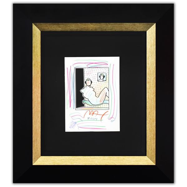 Peter Max- Original Mixed Media with Watercolor and Color Pencil "Neo Pop Series: Neo R2F83"