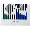 Image 3 : Yaacov Agam- Original Silkscreen on parchment Paper "Untitled"