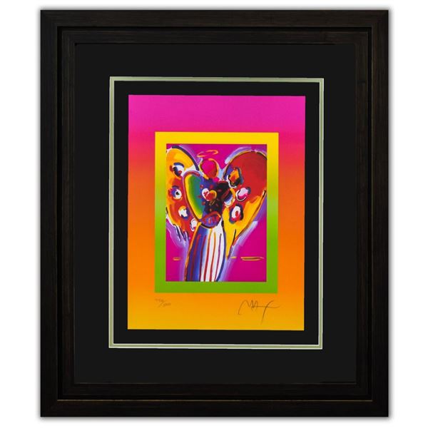 Peter Max- Original Lithograph "Angel with on Blends"