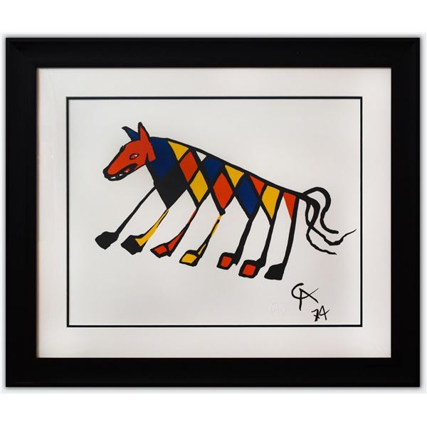 Alexander Calder- Lithograph on Arches Paper "Flying colors - Beastie"