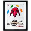 Image 1 : Menashe Kadishman- Pastel on Paper "Untitled"