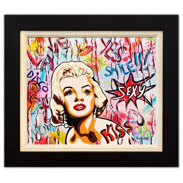 Nastya Rovenskaya- Original Oil on Canvas "Sexy Marilyn Monroe"