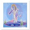 Image 1 : "Adolescence" Limited Edition Serigraph (38.5" x 37") by Renowned Artist Lu Hong, Numbered and Hand 