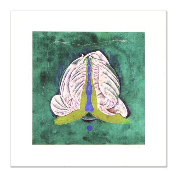Lu Hong "Mudra Namskara, Prayer" Hand Signed Limited Edition Giclee with Letter of Authenticity.